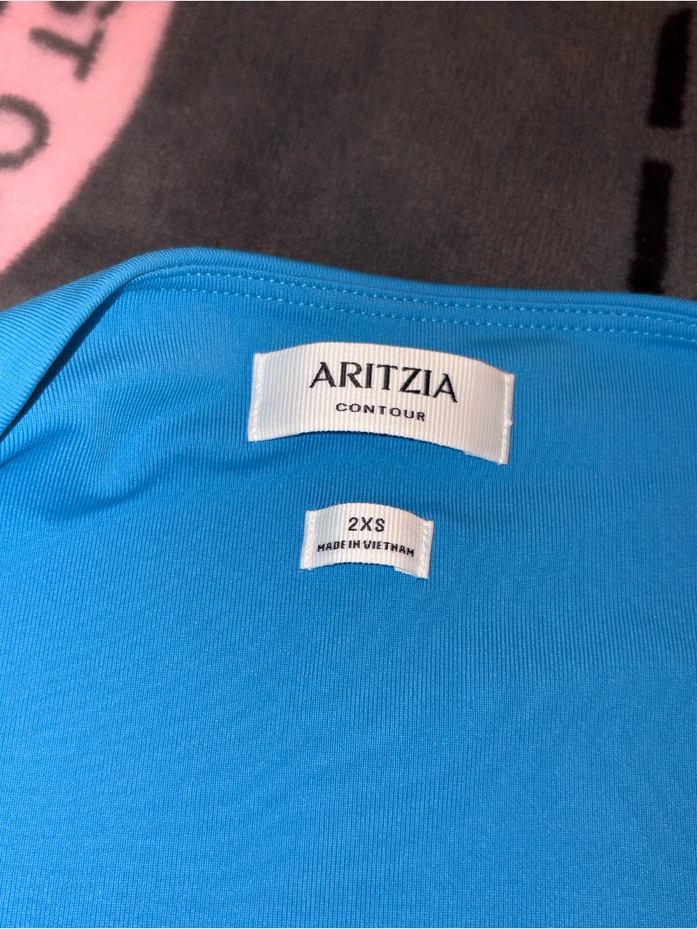 Aritzia blue Off-Shoulder Blue Stretch Bodycon Dress - Picture 2 of 7